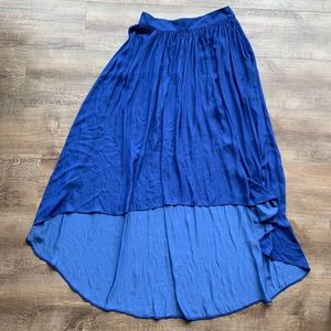 Zara | High Waisted High Low Pleated Skirt